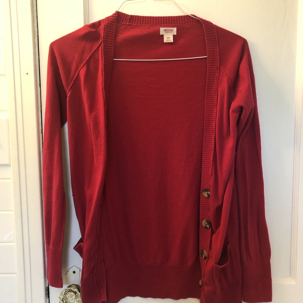 Mossimo Red Cardigan